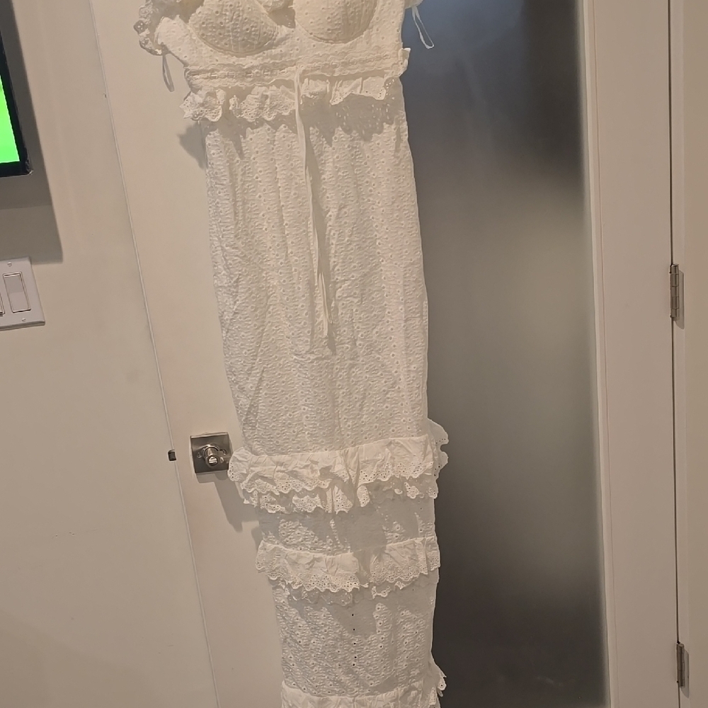 White Lace Maxi Dress